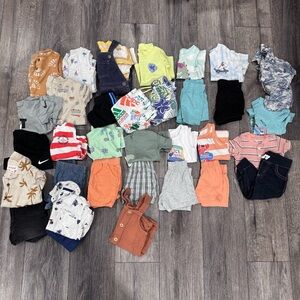 BABY BOY SPRING/ SUMMER CLOTHES LOT (SIZE 12 MONTHS) 34 PIECES